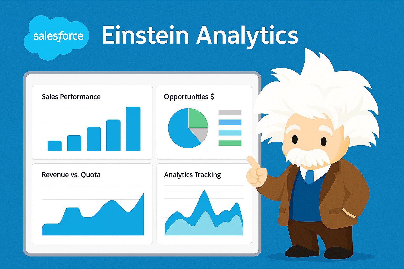 Salesforce Einstein Analytics and its mascot
