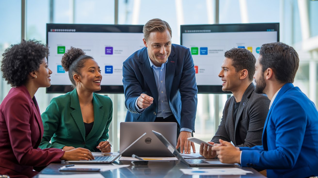 professional man is discussing about How to Choose Salesforce Customization Options