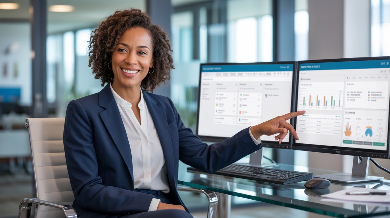Girl is showing fully customized salesforce financial service cloud Girl is showing fully customized salesforce financial service cloud